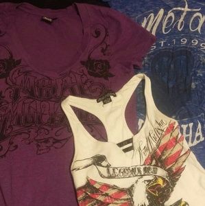 Metal Mulisha tops lot